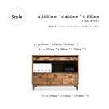 無垢ハンドメイド 家具 NEALD インテリア 什器 ダイニングテーブル テレビボード チェスト カップボード サイドボード 商品写真 a4f-04_10