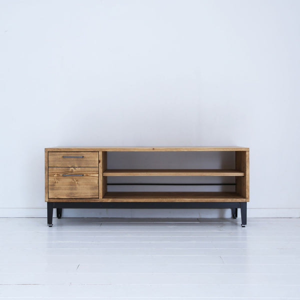 NEALD 木製 テレビボード120cm 無垢材 オーダーメイド 定価約10万 テレビボード テレビ台 ローボード 天然無垢材 幅120cm 無垢