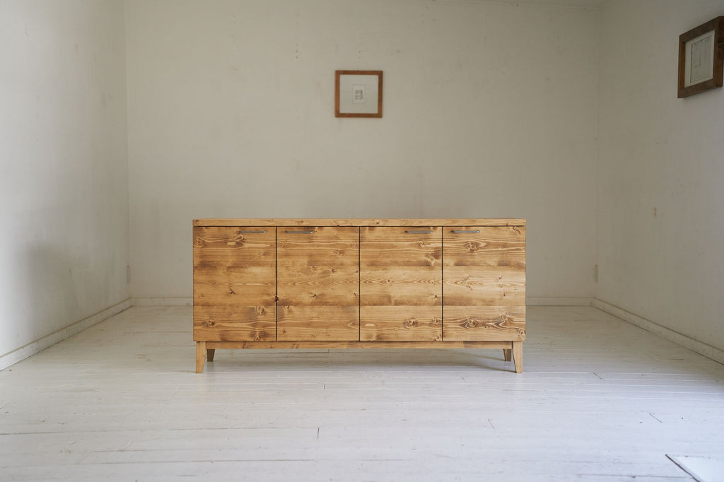 無垢オーダー家具工房 NEALD 無垢材 サイドボード チェスト キャビネット 全面無垢の開き戸キャビネット – NEALD