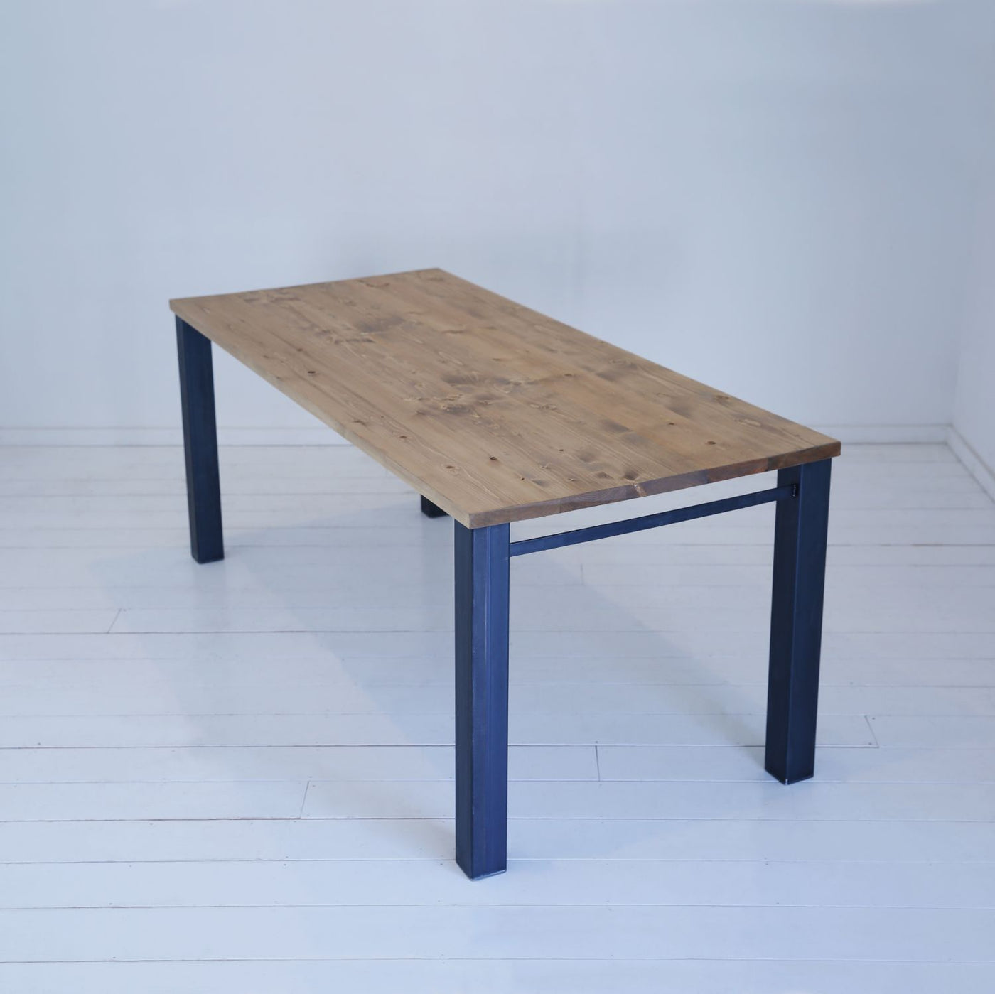 ダイニングテーブル 食卓 アイアン 天然無垢材 幅160cm 無垢