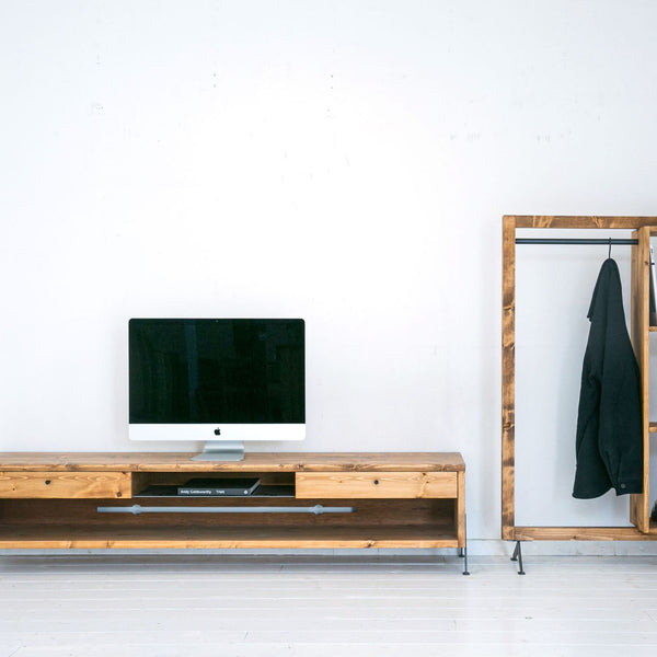 NEALD パイン材 無垢材 W180 テレビボード TV台 ローボード テレビボード テレビ台 ローボード 天然無垢材 幅180cm 無垢
